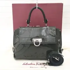 ☆美品・保存袋付☆Ferragamoフェラガモ ミディアムソフィア 2way
