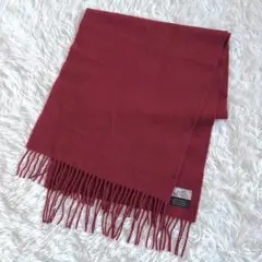 ★カシミヤ100%★ HERMES エルメス マフラー ワインレッド ボルドー