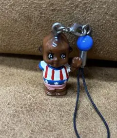 キューピー　ストラップ　黒人