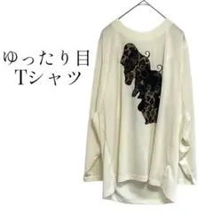 オーバーサイズTシャツ 薄手デザイントップス 刺繍 プルオーバー ゆるっとラフ
