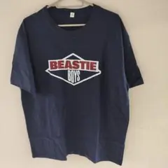 BEASTIE BOYS ロゴ Tシャツ ネイビー XL