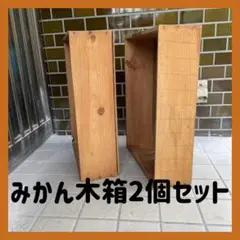 みかん木箱 2個セット 農作業 DIY 果物箱 インテリア コンテナ ケース