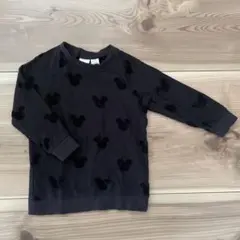 【H&M】ミッキーマウス柄 トレーナー 12-18M