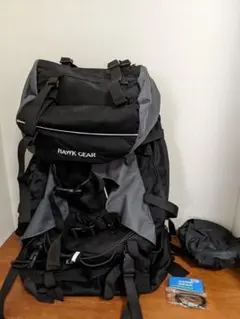 HAWK GEAR ホークギア バックパック 80L＋レインカバー＋カラビナ