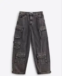 ZARA UTILITY カーゴデニムパンツ EU 36 (JP 29)