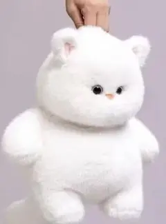 白い猫型ぬいぐるみ材料