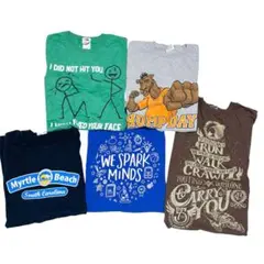 海外仕入れ FRUIT OF THE LOOM Tシャツ 5枚セット S〜M