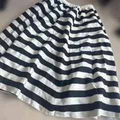 UNITED ARROWS ストライプ フレアスカート ひざ丈　ヒルズ限定コラボ