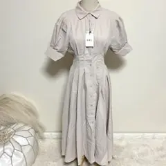 【新品】GRL バックレースアップタックシャツワンピース[al113]