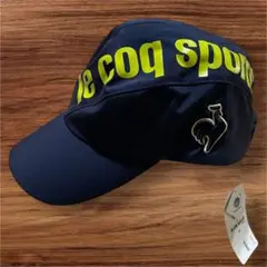 【新品未使用】le coq sportif ルコックネイビーキャップ　タグ付きF