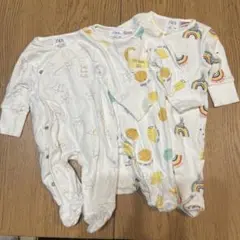 ZARA 新生児　ロンパース　3枚セット　カバーオール