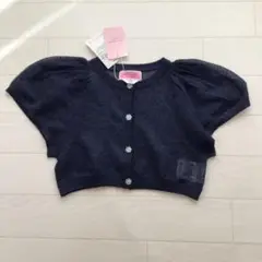 ☆新品☆ ケイトスペード　半袖　カーディガン　ネイビー　100㎝