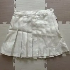 ホワイト プリーツスカート Mサイズ