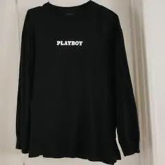 PLAYBOY x GU ブラック長袖Tシャツ S