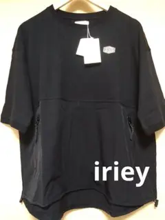 iriey 大人気 ストレッチ ナイロン切替Tシャツ F