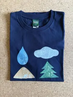 ミナ　ペルホネン　ネイビーメンズTシャツ Lサイズ