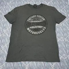 Harley-Davidson グレー Tシャツ バックプリント