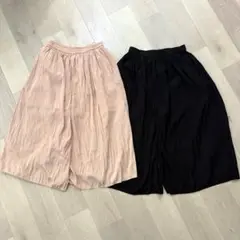 UNIQLO ユニクロ キッズ ガウチョパンツ ワイド プリーツ 150