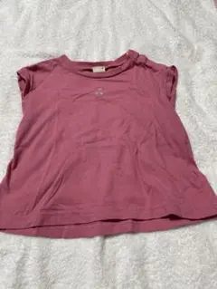 ピンク チェリー刺繍 Tシャツ 90サイズ