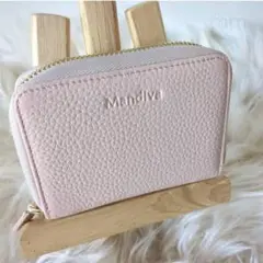 新品　折り財布　ピンク　本革　大容量　スキミング防止　軽量　手作り