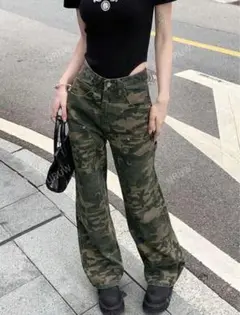 迷彩柄デニム