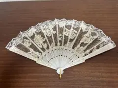 花柄レース扇子 専用ケース付き