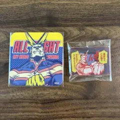 ヒロアカ原画展　名言アクリルバッジ　コースター　オールマイト