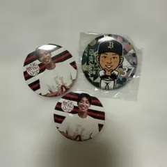 オリックスバファローズ石川亮選手缶バッジ 3個セット