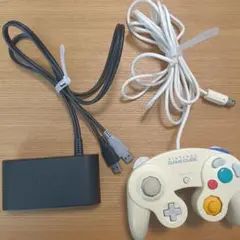 ゲームキューブコントローラ接続タップWUP-028+コントローラ白_switch