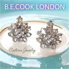 E8〚B.E.COOK LONDON〛 コスチュームジュエリーガラス│イヤリング