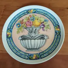 イタリア製　壁掛け絵皿　Vases Fruit