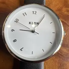 KLON アナログ腕時計 ホワイト/ブラック