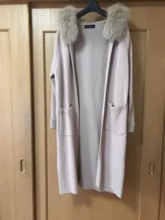 ◆ジャスグリッティー FOXファー付コーディガン◆美品