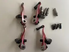 TRP Vブレーキセット チタン台座付き☆ CX8.4 RED