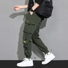 カーゴパンツ ボトムス グリーン XL パンツ カジュアル 【トレンド】メンズ