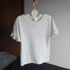 ANPOLICA フリル袖 Tシャツ ホワイト