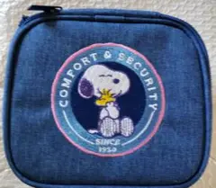 SNOOPY ミラー付きバニティポーチ
