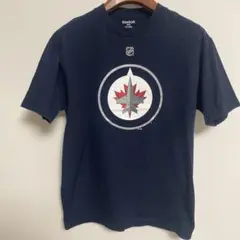 Reebok リーボック ウィニペグ・ジェッツ NHLTシャツ ネイビー M