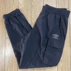 umbro ナイロンパンツ プリントロゴ ヴィンテージ 黒 Lサイズ