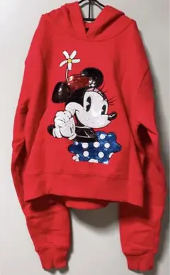 Disney ミニーちゃん パーカー レッド