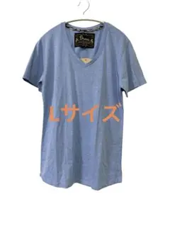 ✨新品未使用✨【Dress】 ライトブルー VネックTシャツ 半袖　Lサイズ