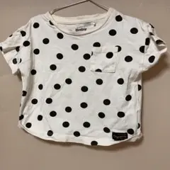 水玉模様 Tシャツ 100cm