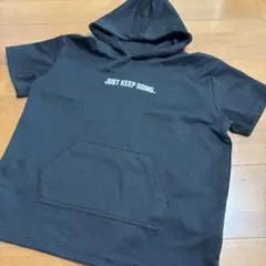 黒 フード付き 半袖シャツ 150サイズ