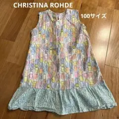 CHRISTINA ROHDE柄のノースリーブ4（100サイズくらい）綿100%