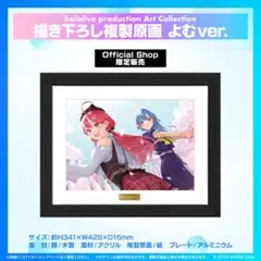 ホロライブ アートコレクション 複製原画 染平かつ ホロライブ グッズ 通販 ハニーワークス 複製原画 hololive 複製