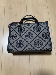 【未使用品】Tory Burch ハンドバッグ ネイビー/ベージュ