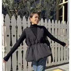 ☆ulu☆ Quilting peplum vest