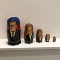 【希少品】マトリョーシカ 5個 歴代ロシア指導者