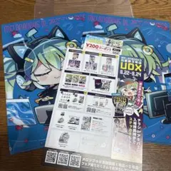 メロンブックス　クリアファイル2枚とクーポン1枚