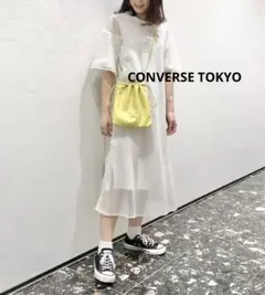 コンバーストウキョウ レイヤードワンピース　白CONVERSE TOKYO